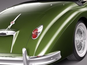 Jaguar XK150 Roadster 1957-1961 3D Model