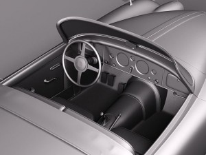Jaguar XK150 Roadster 1957-1961 3D Model