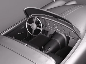 Jaguar XK150 Roadster 1957-1961 3D Model