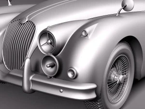 Jaguar XK150 Roadster 1957-1961 3D Model