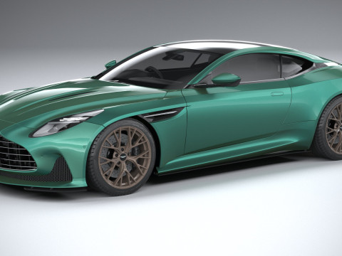 Aston Martin DB12 2024 LowPoly 3D Модель