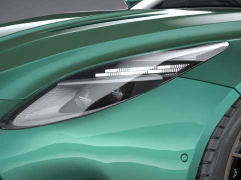 Aston Martin DB12 2024 LowPoly 3Dモデル