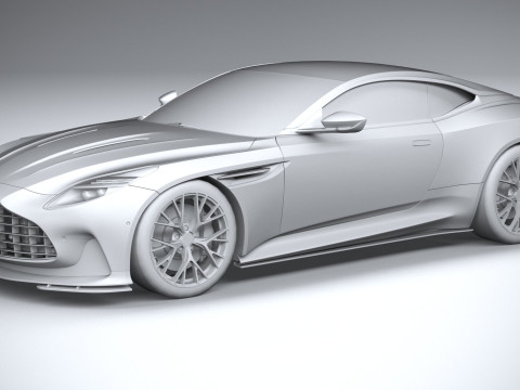 Aston Martin DB12 2024 LowPoly 3Dモデル