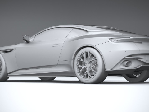 Aston Martin DB12 2024 LowPoly 3Dモデル