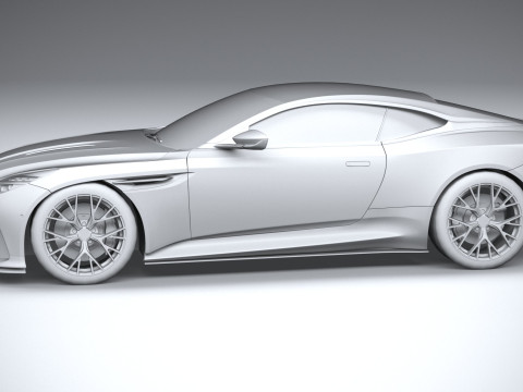 Aston Martin DB12 2024 LowPoly 3Dモデル