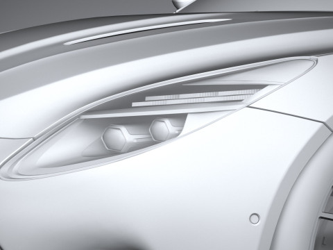 Aston Martin DB12 2024 LowPoly 3Dモデル