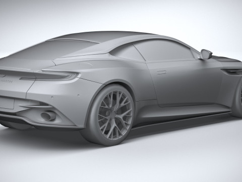 Aston Martin DB12 2024 LowPoly 3Dモデル