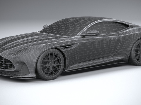 Aston Martin DB12 2024 LowPoly 3Dモデル