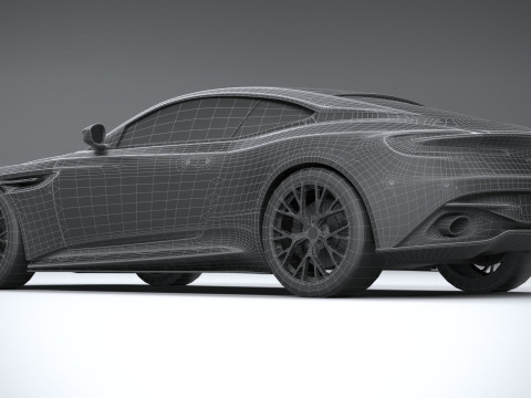 Aston Martin DB12 2024 LowPoly 3Dモデル