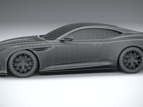 Aston Martin DB12 2024 LowPoly 3Dモデル