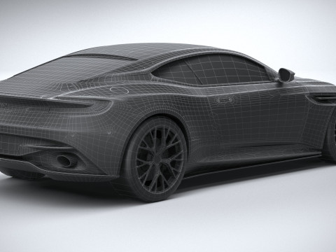 Aston Martin DB12 2024 LowPoly 3Dモデル