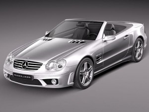 Mercedes-Benz SL 65 AMG 2006 Modelo 3D