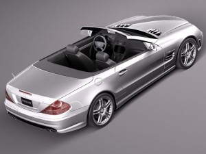 Mercedes-Benz SL 65 AMG 2006 3D 模型