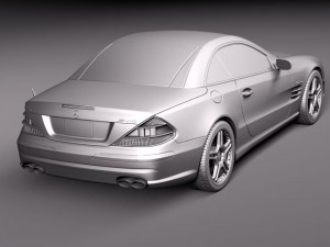 Mercedes-Benz SL 65 AMG 2006 3D 模型