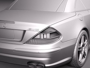 Mercedes-Benz SL 65 AMG 2006 3D 模型