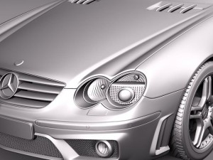 Mercedes-Benz SL 65 AMG 2006 3D 模型