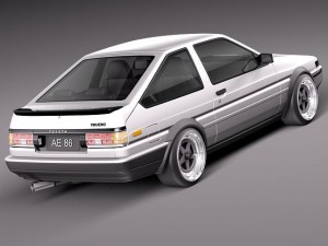 Toyota AE86 Levin 1983-1987 3Dモデル