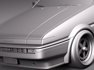 Toyota AE86 Levin 1983-1987 3Dモデル