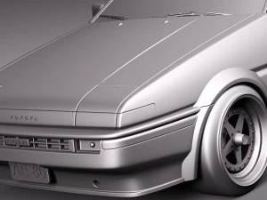 Toyota AE86 Levin 1983-1987 3D Model