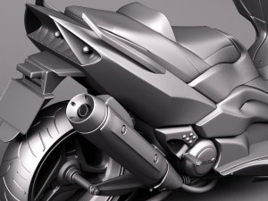 Yamaha T-Max 2008-2012 3D 모델