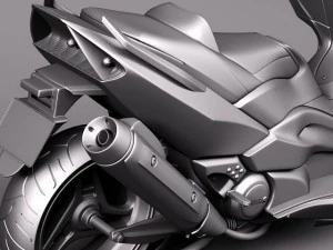 Yamaha T-Max 2008-2012 3D Model