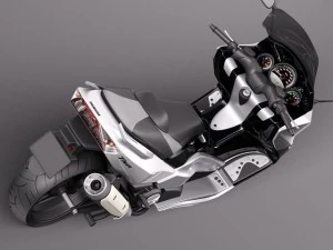 Yamaha T-Max 2008-2012 3D Model