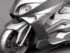 Yamaha T-Max 2008-2012 3D Model