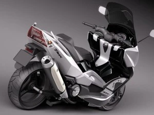 Yamaha T-Max 2008-2012 3D Model
