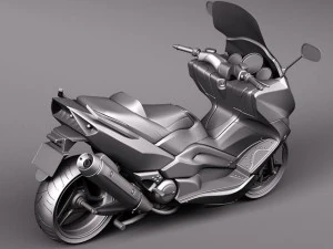 Yamaha T-Max 2008-2012 3D Model