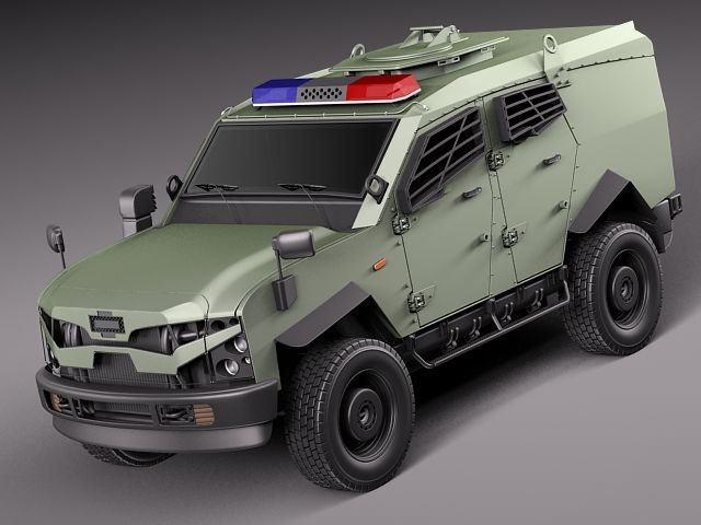 Oshkosh Sand Cat 3D Model .c4d .max .obj .3ds .fbx .stl .blend 
