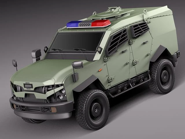 Oshkosh Sand Cat 3D Model .c4d .max .obj .3ds .fbx .stl .blend