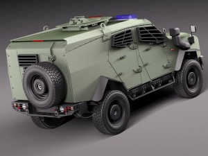 Oshkosh Sand Cat 3D Model