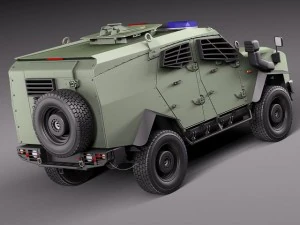 Oshkosh Sand Cat 3D Model
