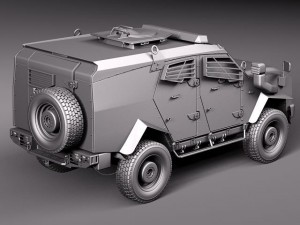 Oshkosh Sand Cat 3D Model