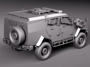 Oshkosh Sand Cat 3D Model