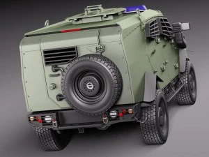Oshkosh Sand Cat 3D Model