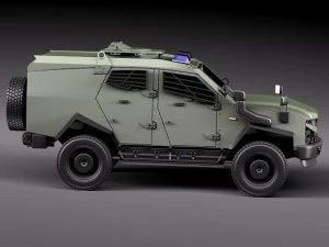 Oshkosh Sand Cat 3D Model