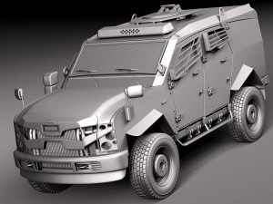 Oshkosh Sand Cat 3D Model