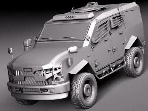 Oshkosh Sand Cat 3D Model