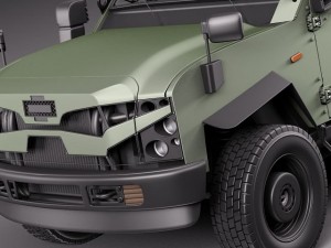 Oshkosh Sand Cat 3D Model