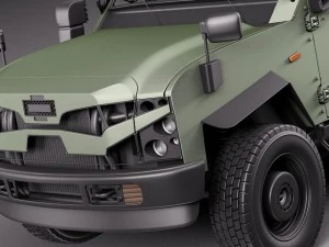 Oshkosh Sand Cat 3D Model