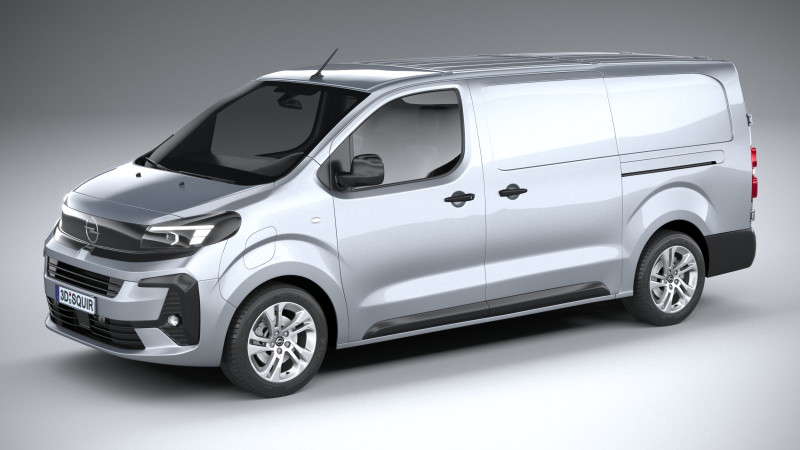 Opel Vivaro L3 2024 3D-Modell .c4d .max .obj .3ds .fbx .stl .blend 