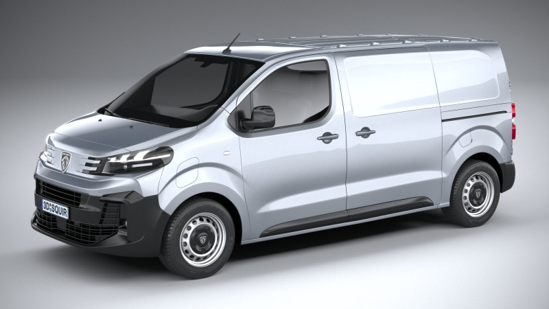 Peugeot E-Expert 2024 3D 模型 .c4d .max .obj .3ds .fbx .stl .blend 