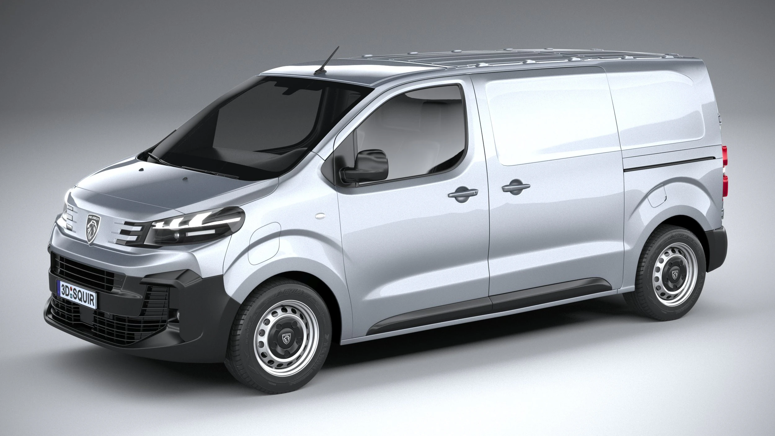 Peugeot E-Expert 2024 3D Model .c4d .max .obj .3ds .fbx .stl .blend