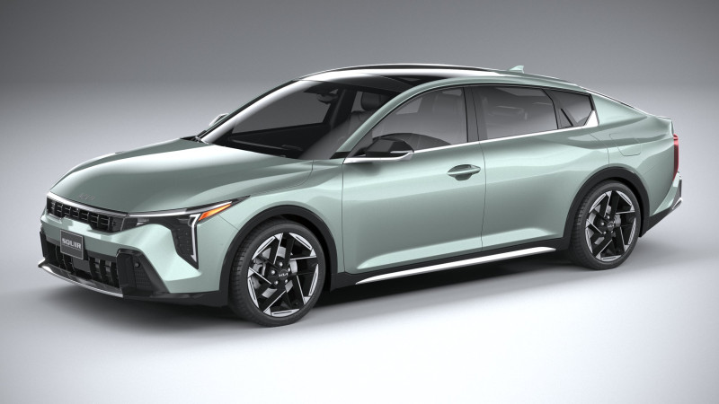 Kia K4 2025 3D Model .c4d .max .obj .3ds .fbx .stl .blend 