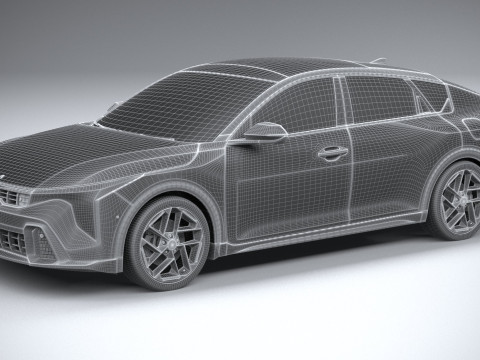Kia K4 2025 3D Model