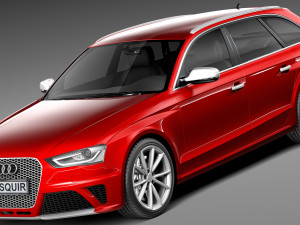 Audi RS4 Avant 2013 3D Model