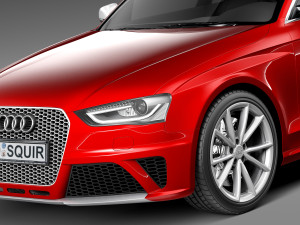 Audi RS4 Avant 2013 3D 模型