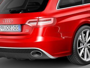 Audi RS4 Avant 2013 3D 模型
