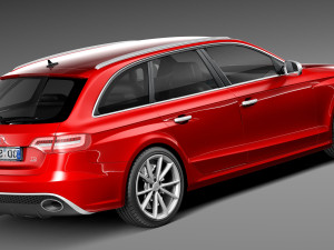 Audi RS4 Avant 2013 3D 模型